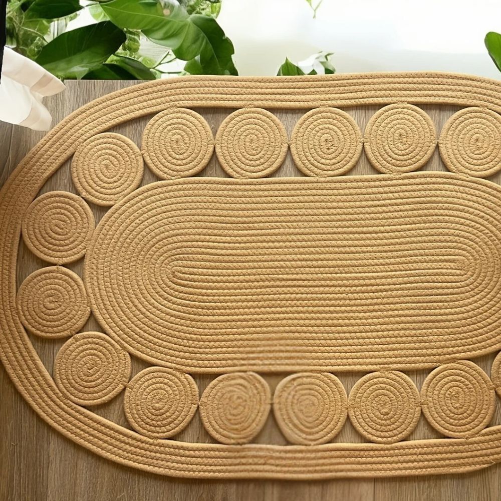 Spiral Oval Accent Rug