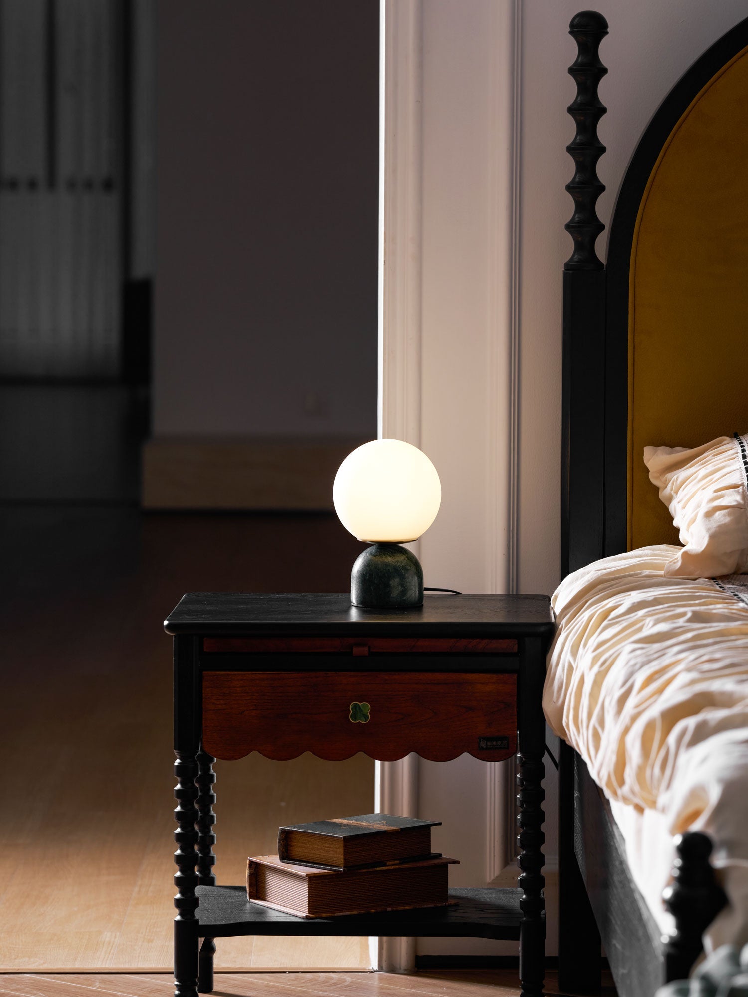 Marble Orb Table Lamp