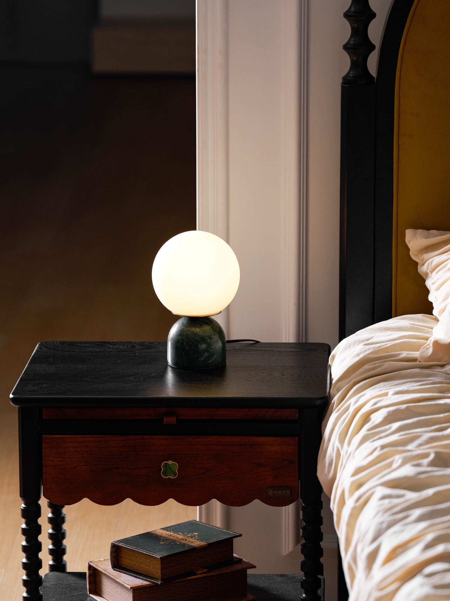 Marble Orb Table Lamp