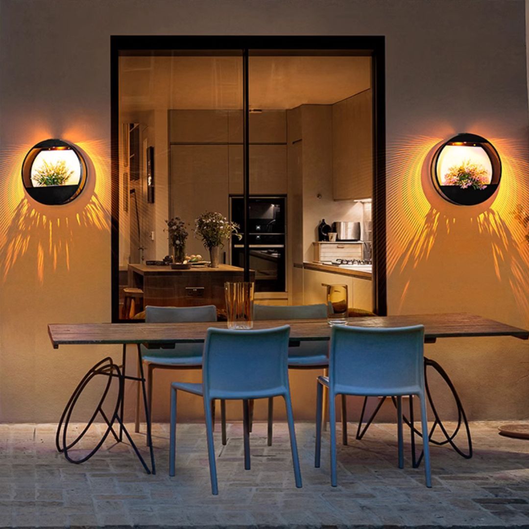 Solar Wall Planter Light