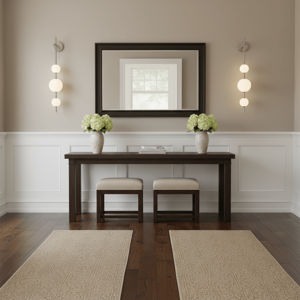 Vertical Globe Wall Light