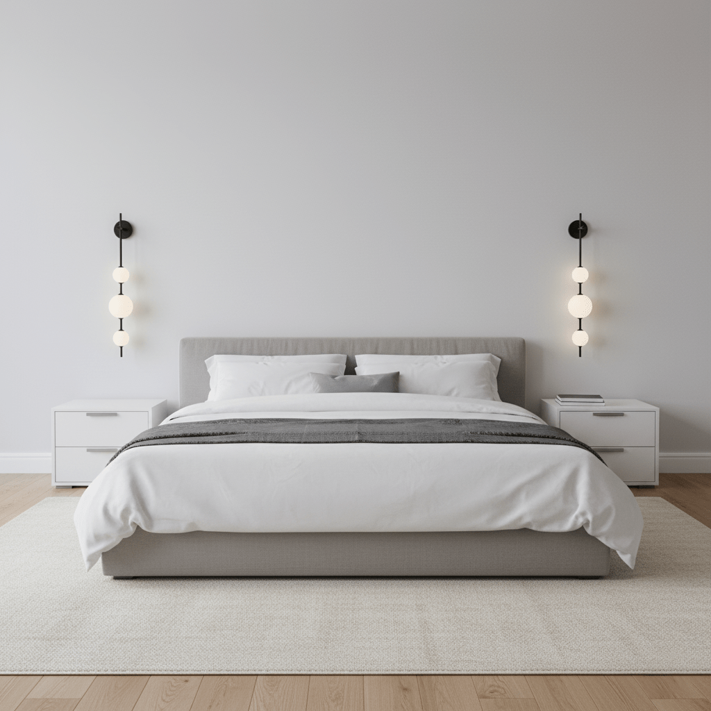 Vertical Globe Wall Light