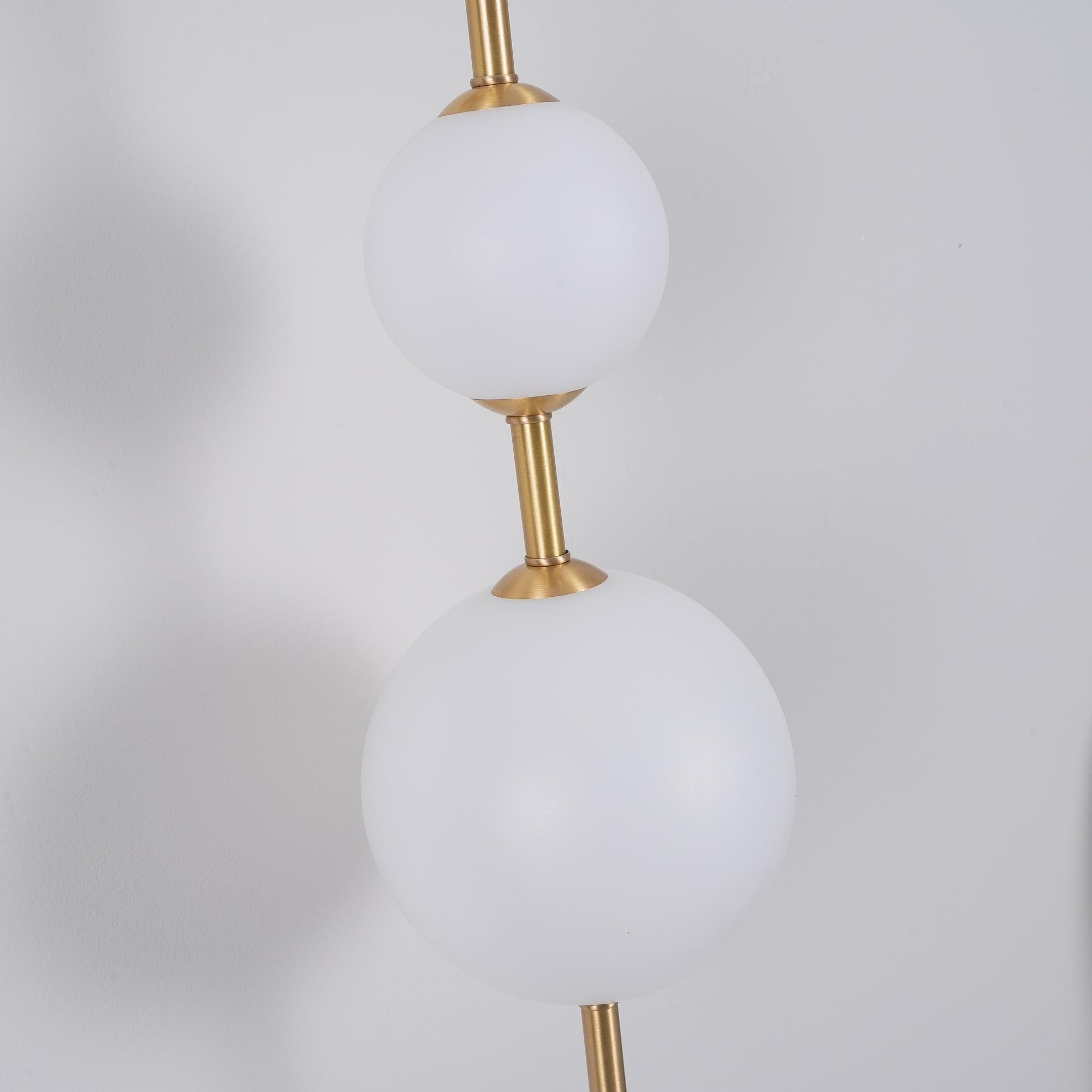 Vertical Globe Wall Light