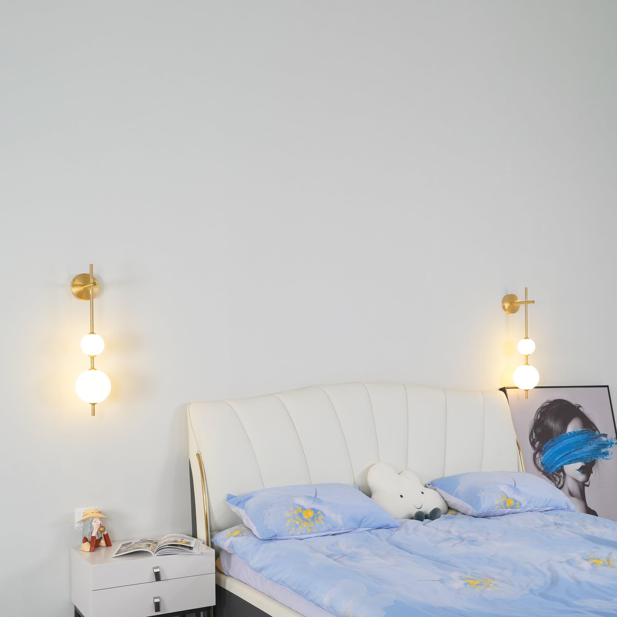 Vertical Globe Wall Light