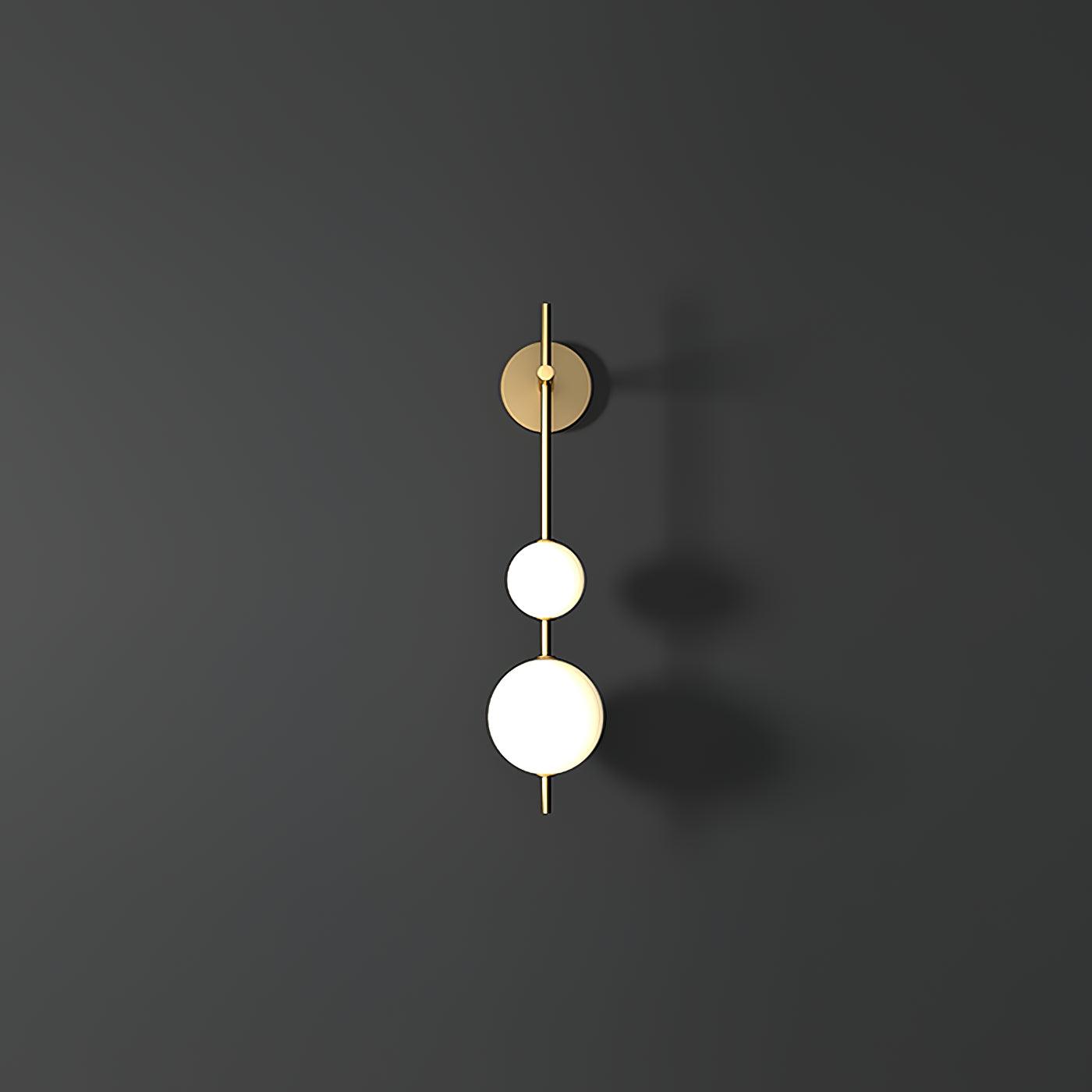 Vertical Globe Wall Light