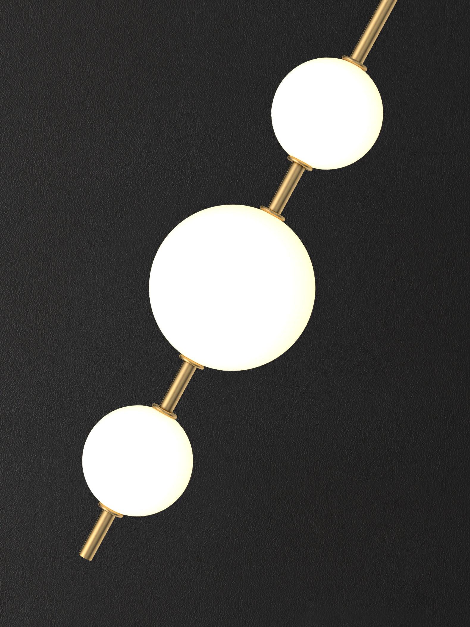 Vertical Globe Wall Light