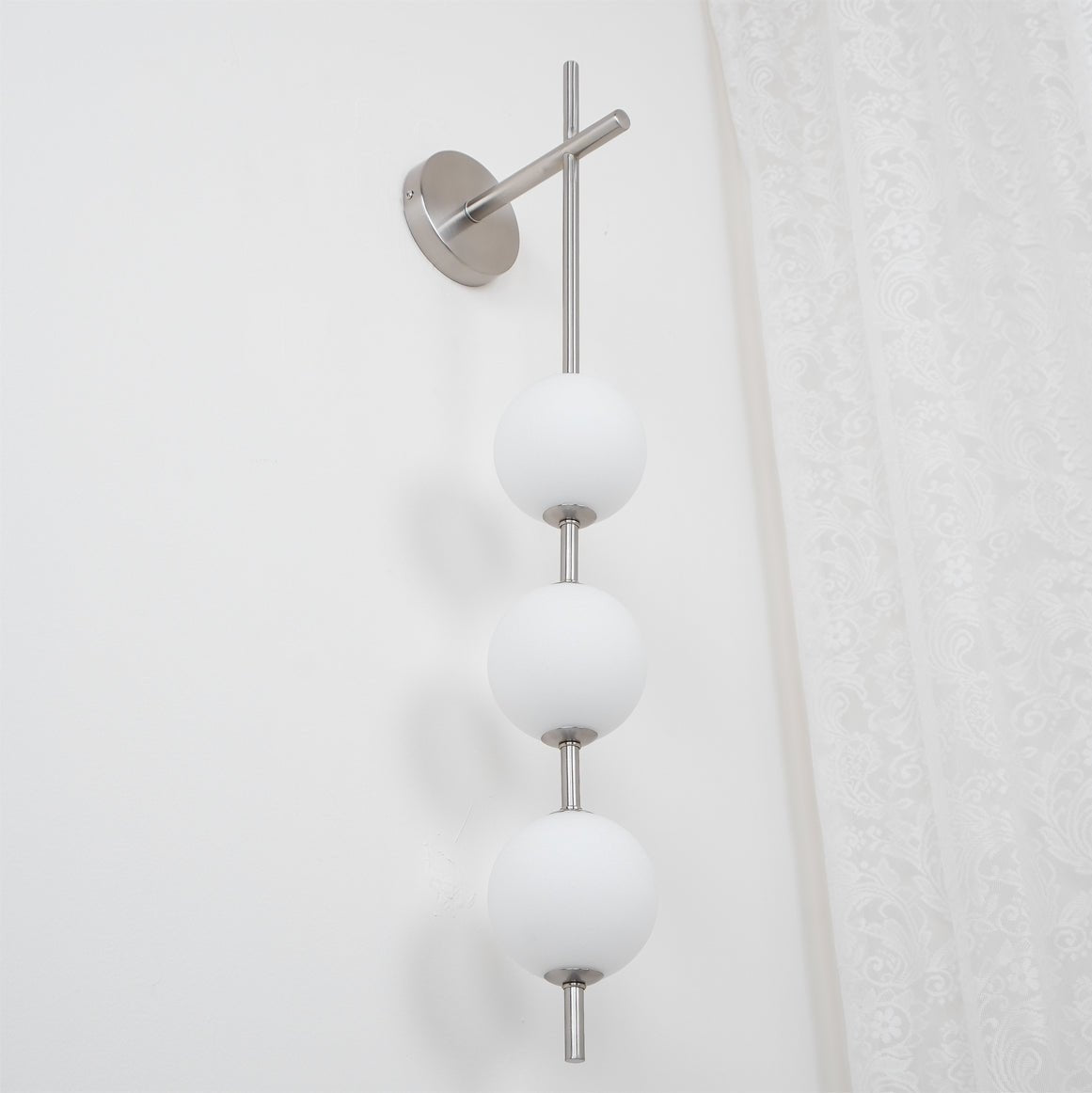 Vertical Globe Wall Light