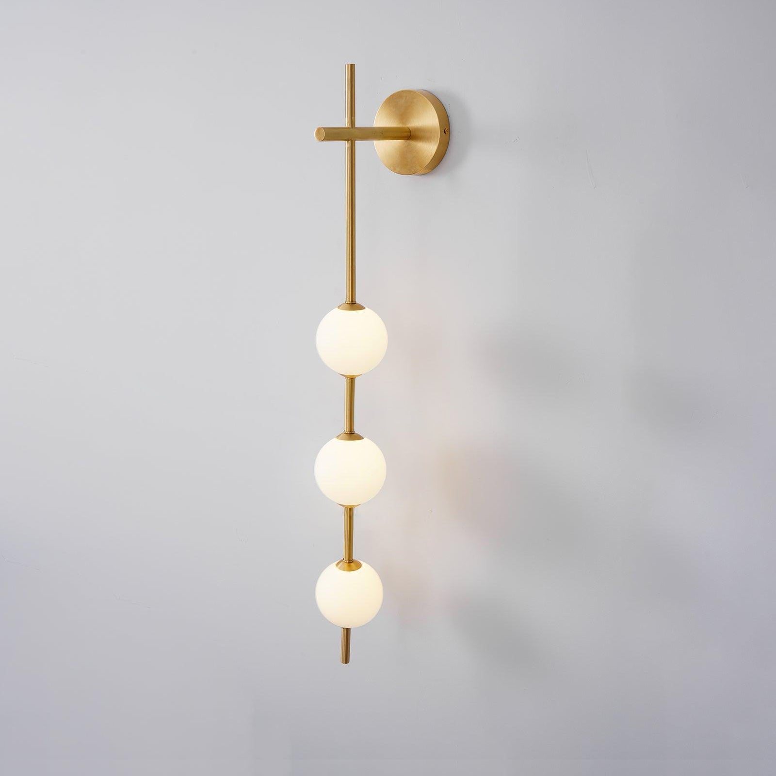 Vertical Globe Wall Light