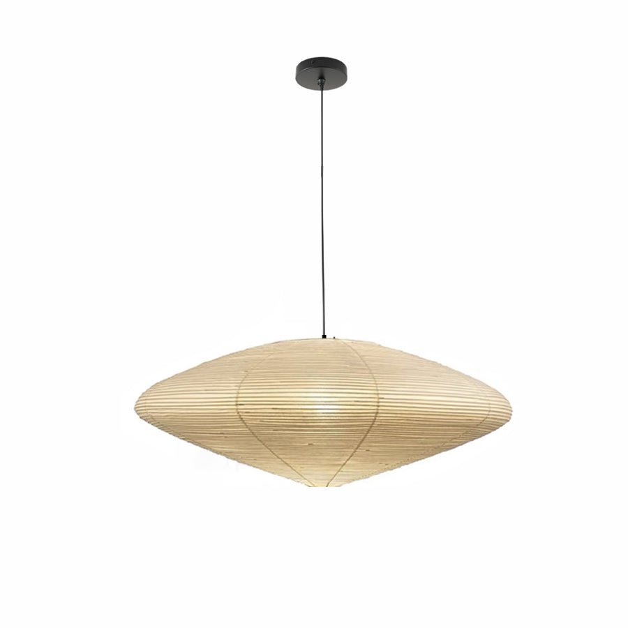 Japanese Paper Saucer Ceiling Light