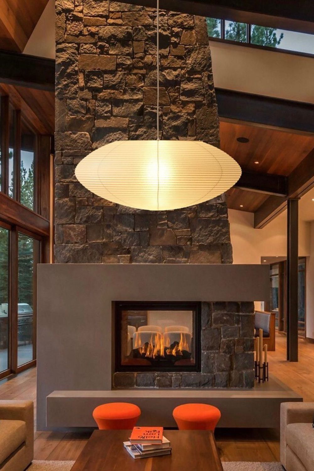 Japanese Paper Saucer Ceiling Light