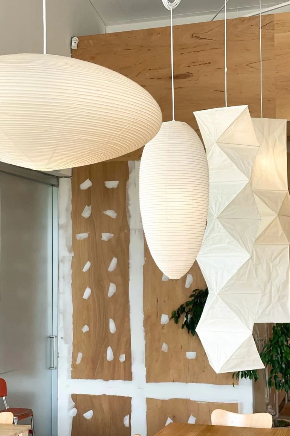Japanese Paper Saucer Ceiling Light