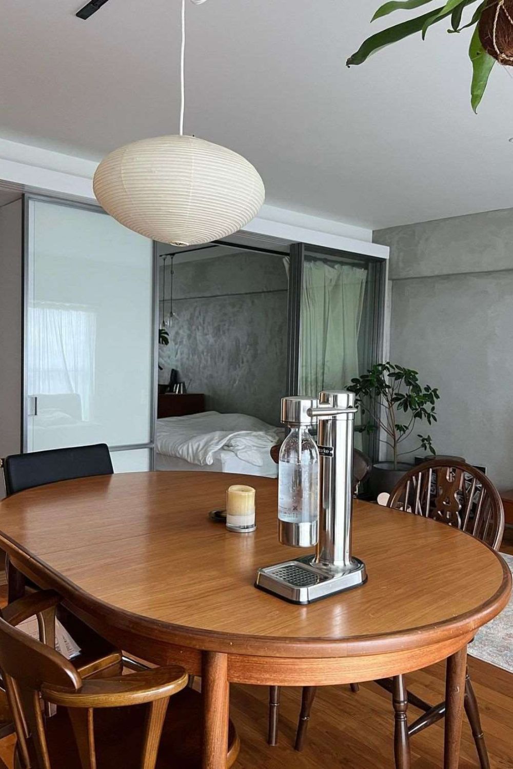 Japanese Paper Saucer Ceiling Light