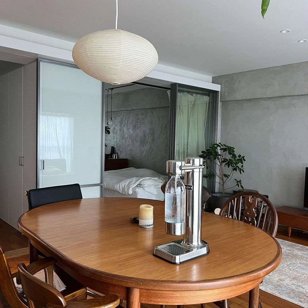 Japanese Paper Saucer Ceiling Light