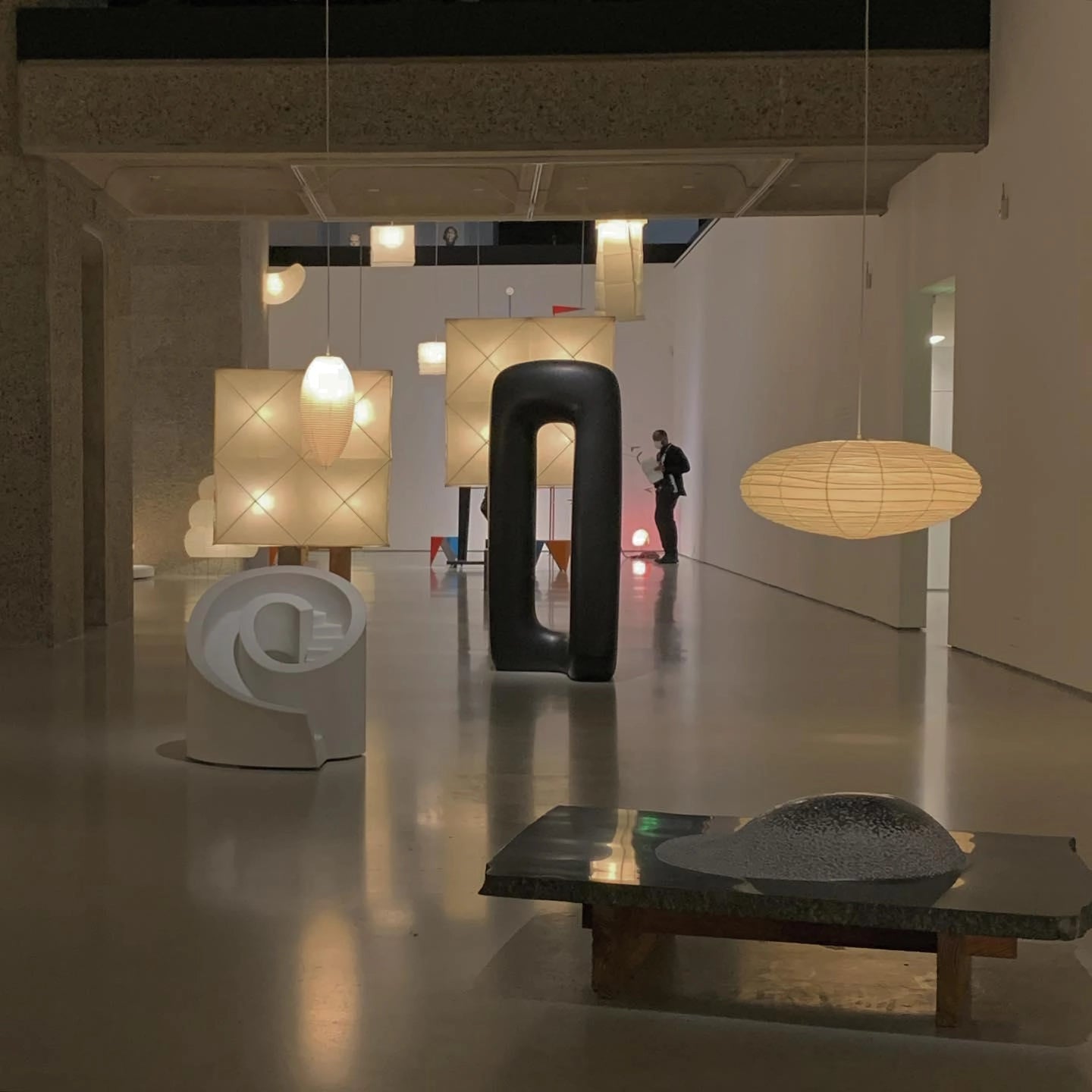 Japanese Paper Saucer Ceiling Light