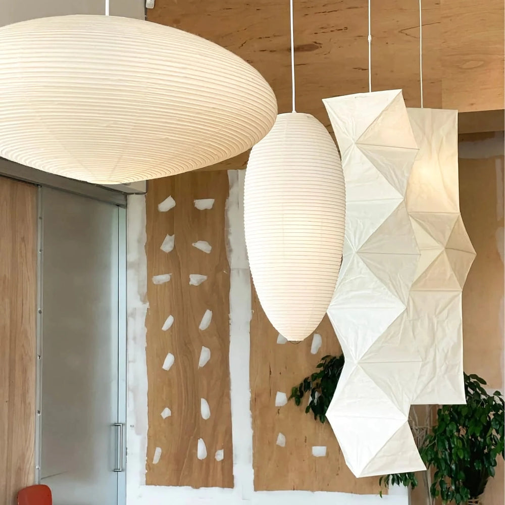 Japanese Paper Saucer Ceiling Light