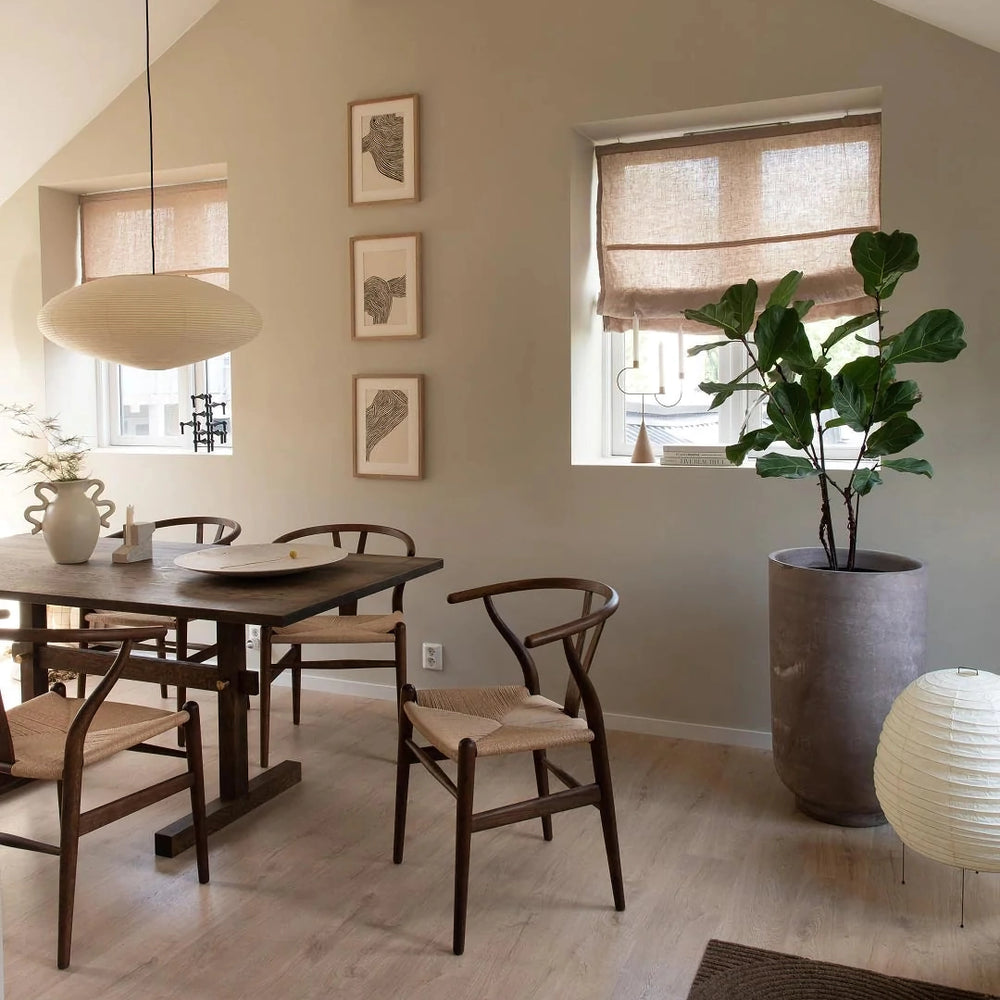 Japanese Paper Saucer Ceiling Light
