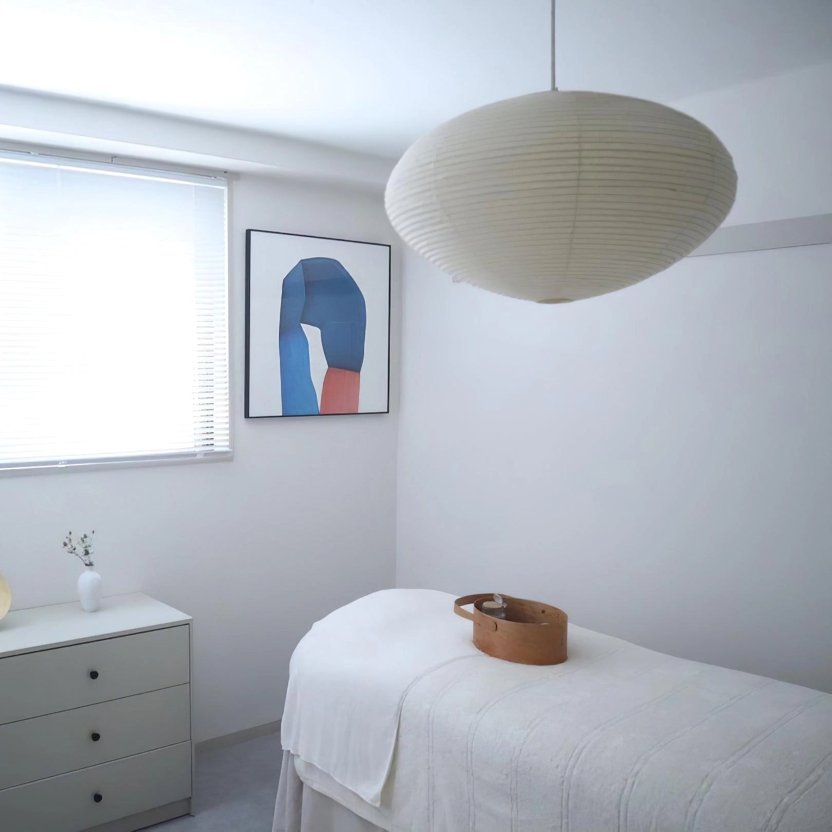 Japanese Paper Saucer Ceiling Light