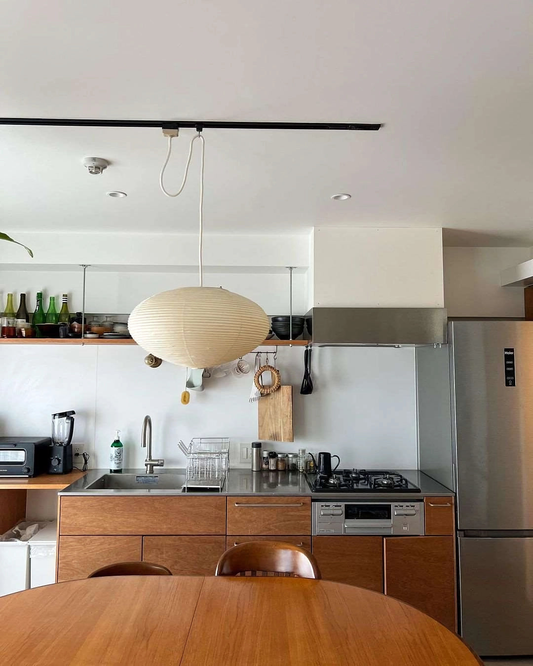 Japanese Paper Saucer Ceiling Light