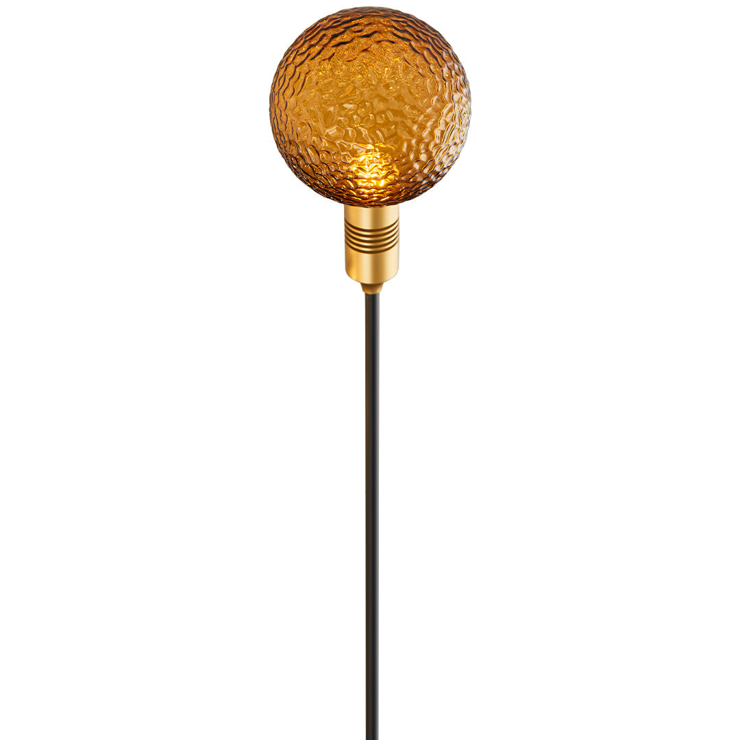 Tinted Glass Sphere Garden Path Light