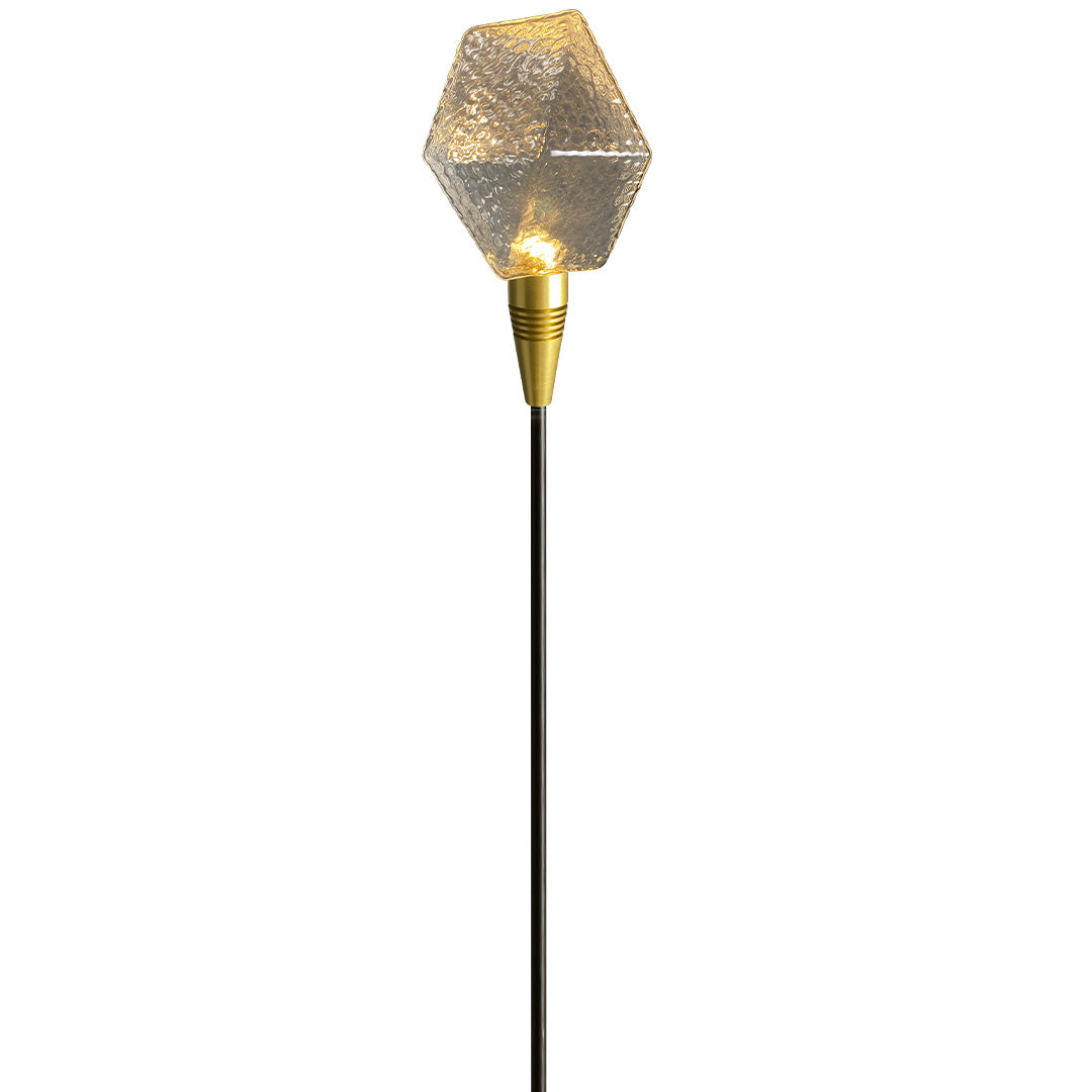 Diamond Facet Glass Garden Path Light