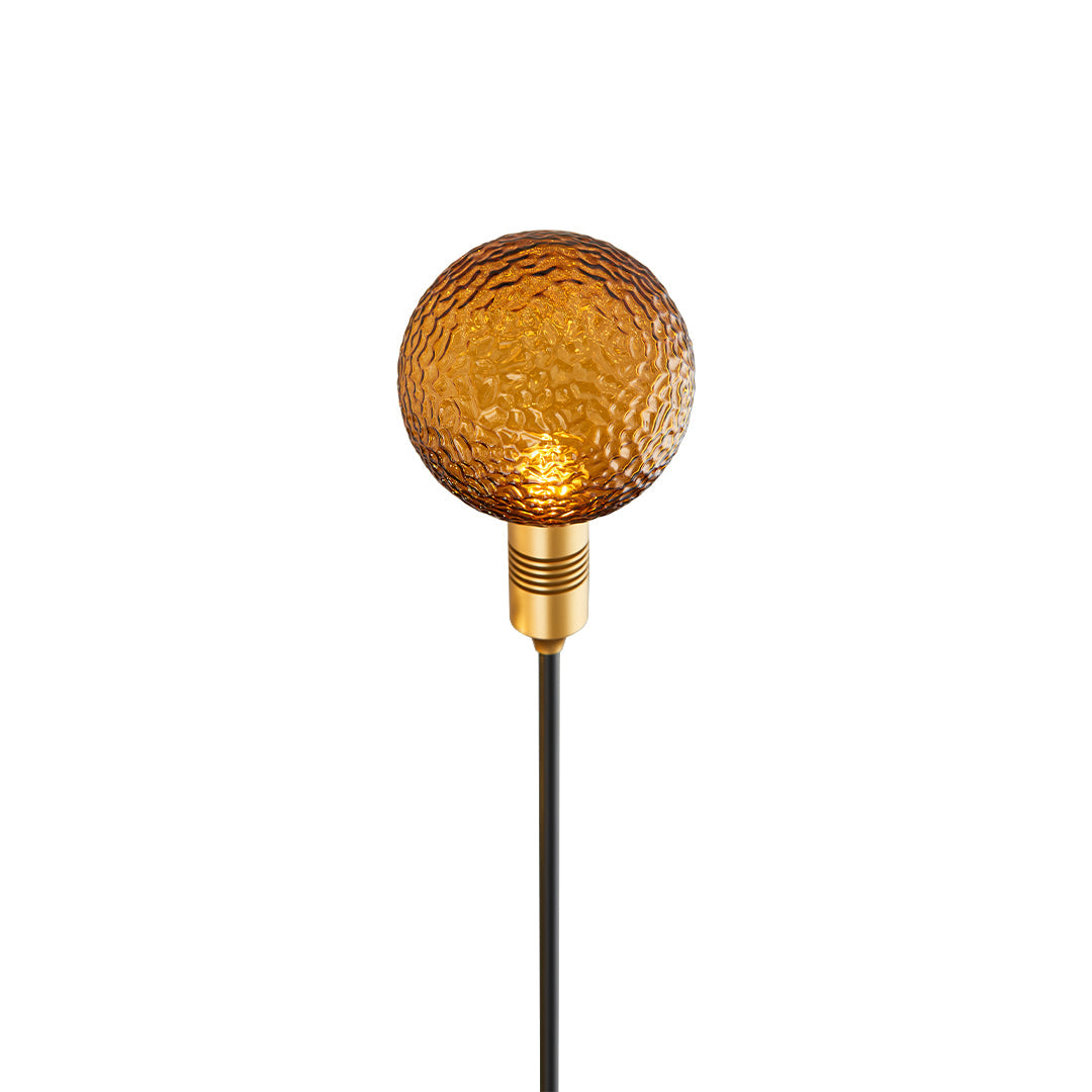 Tinted Glass Sphere Garden Path Light