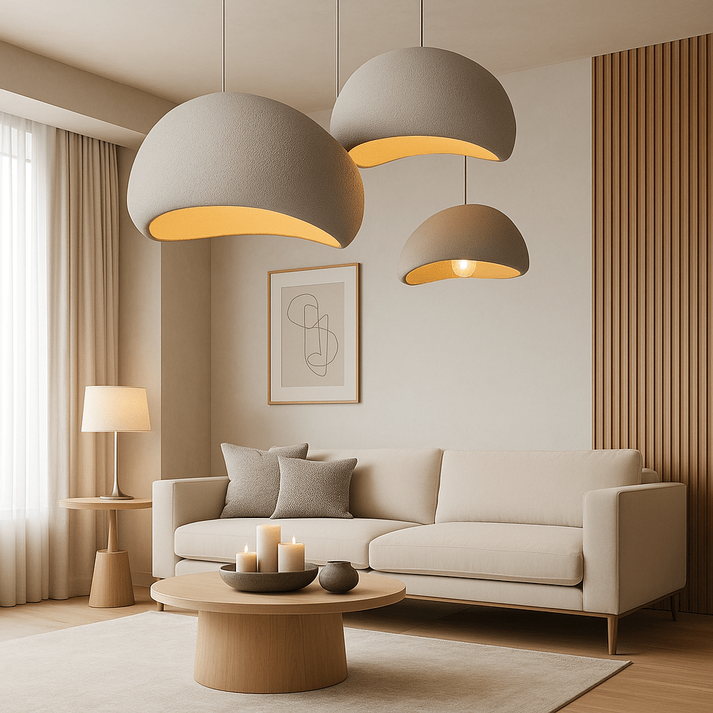 Dimmable Glass & Metal Pendant Light