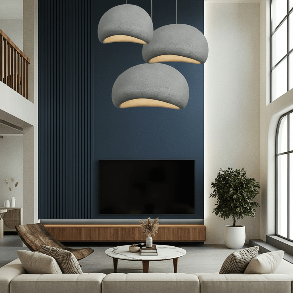 Dimmable Glass & Metal Pendant Light