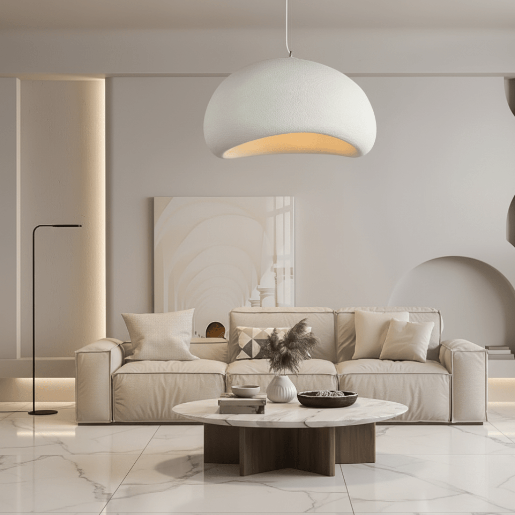 Dimmable Glass & Metal Pendant Light