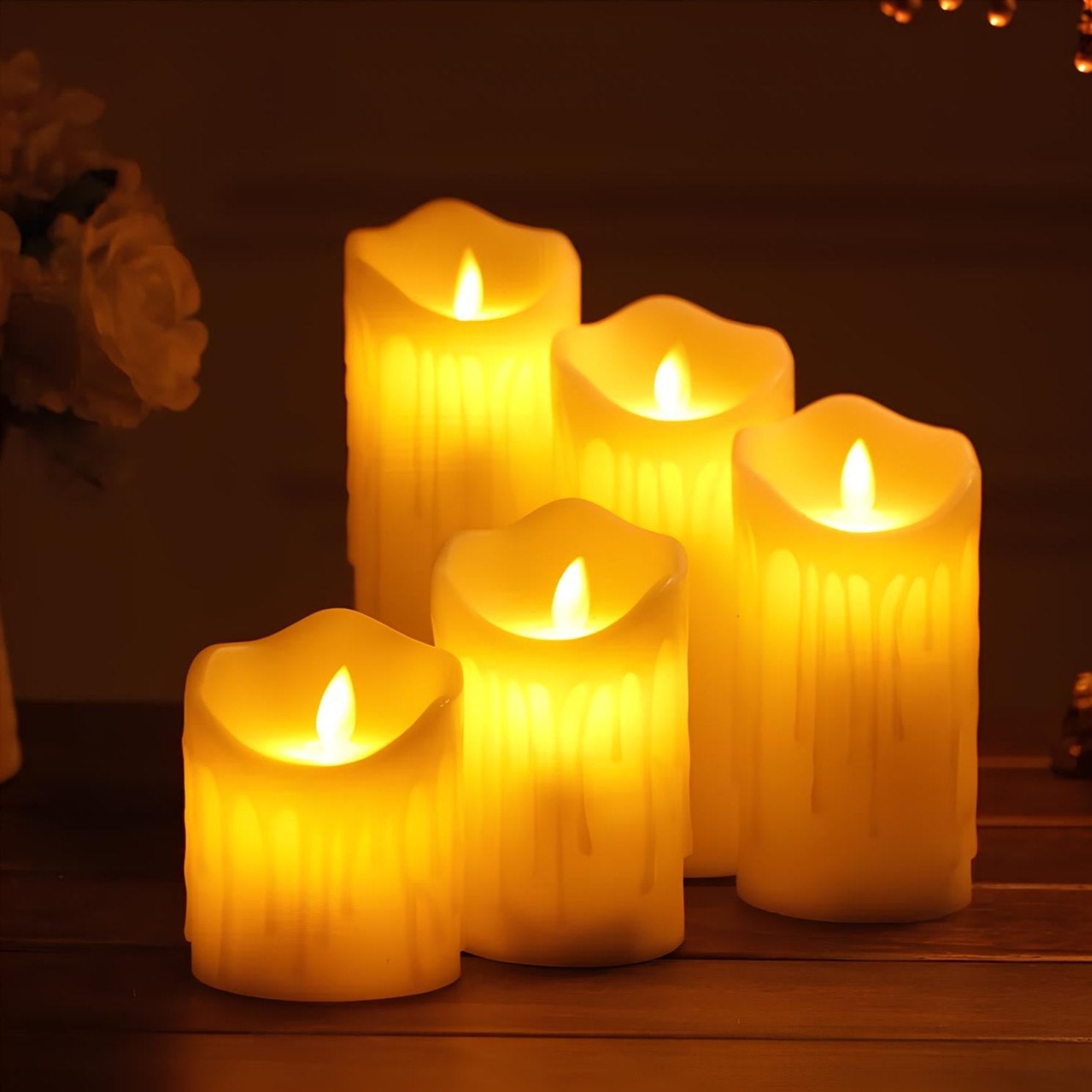Flameless Block Candle Set