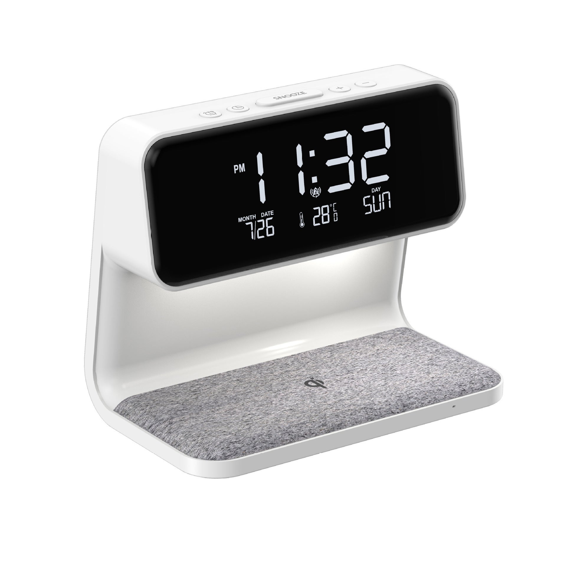 3-in-1 Bedside Lamp Charger Clock