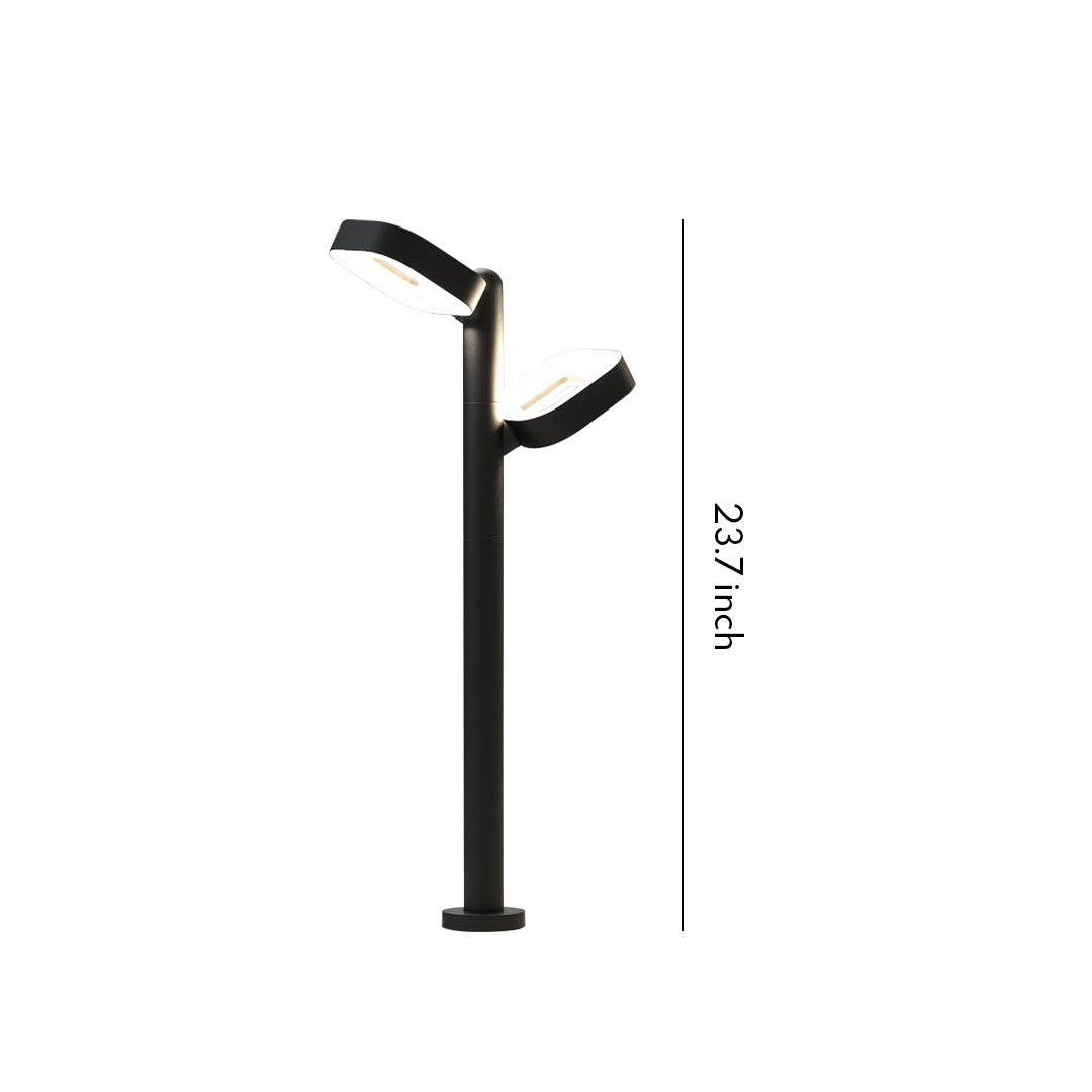 Dual-Head Outdoor Path Post Light