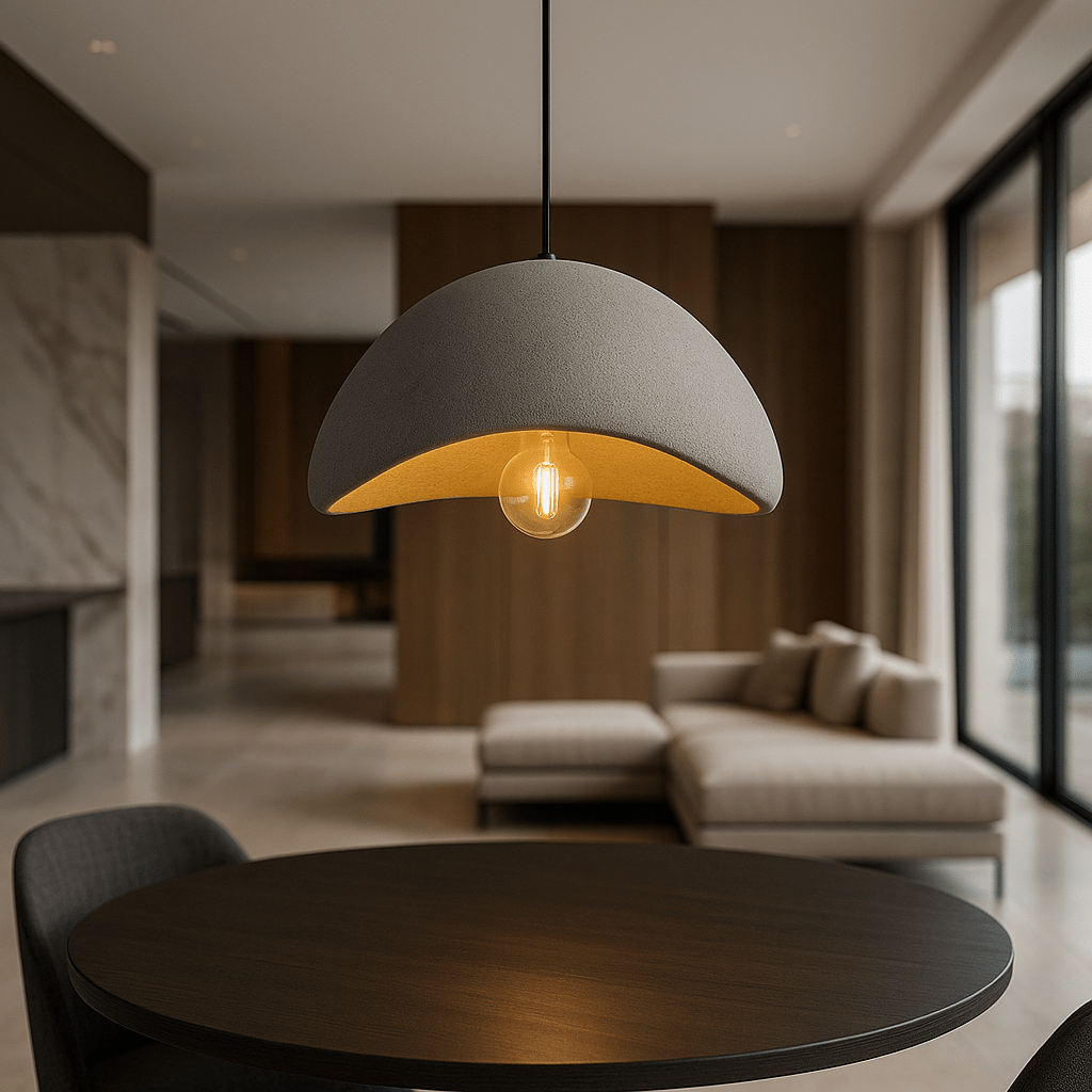 Dimmable Glass & Metal Pendant Light