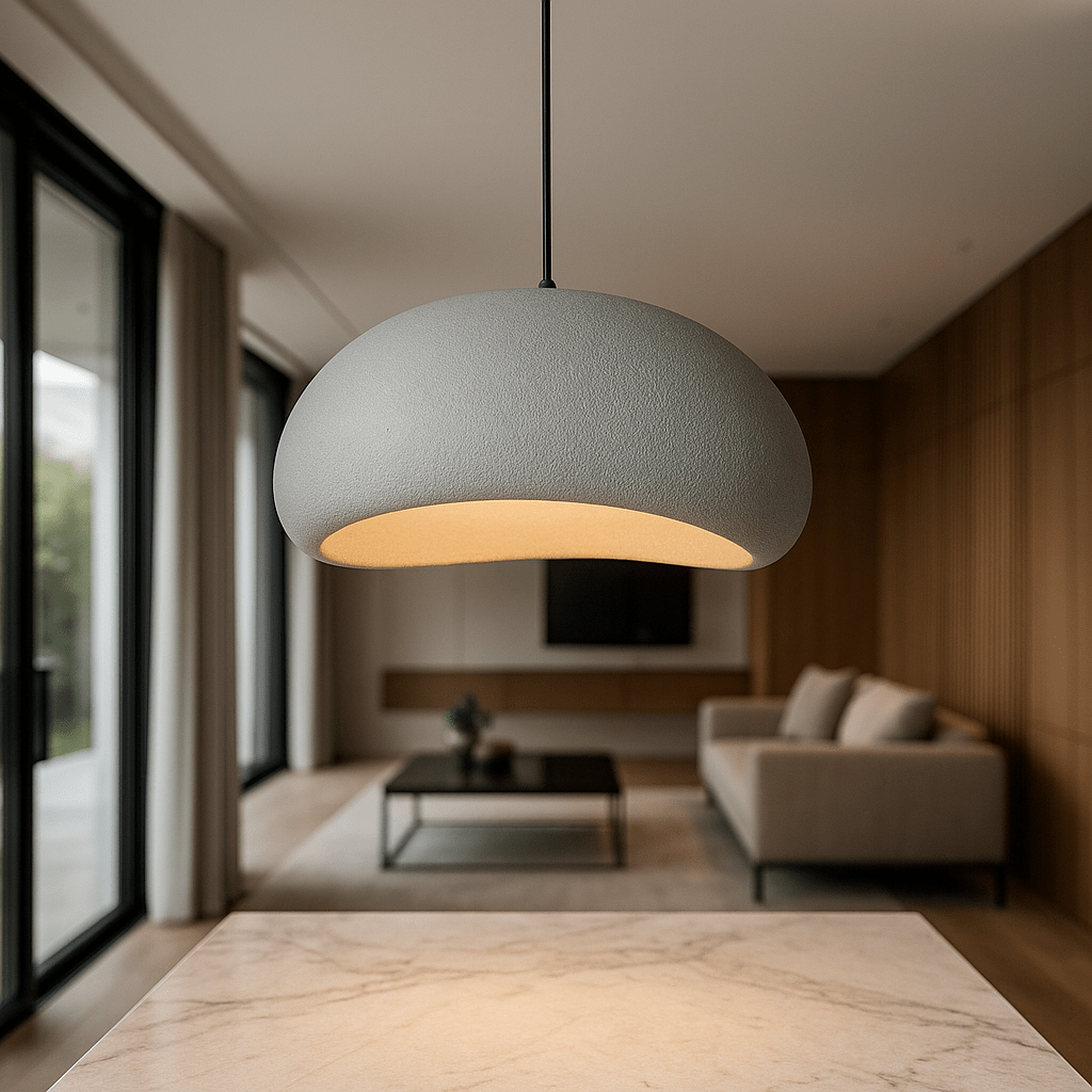 Dimmable Glass & Metal Pendant Light