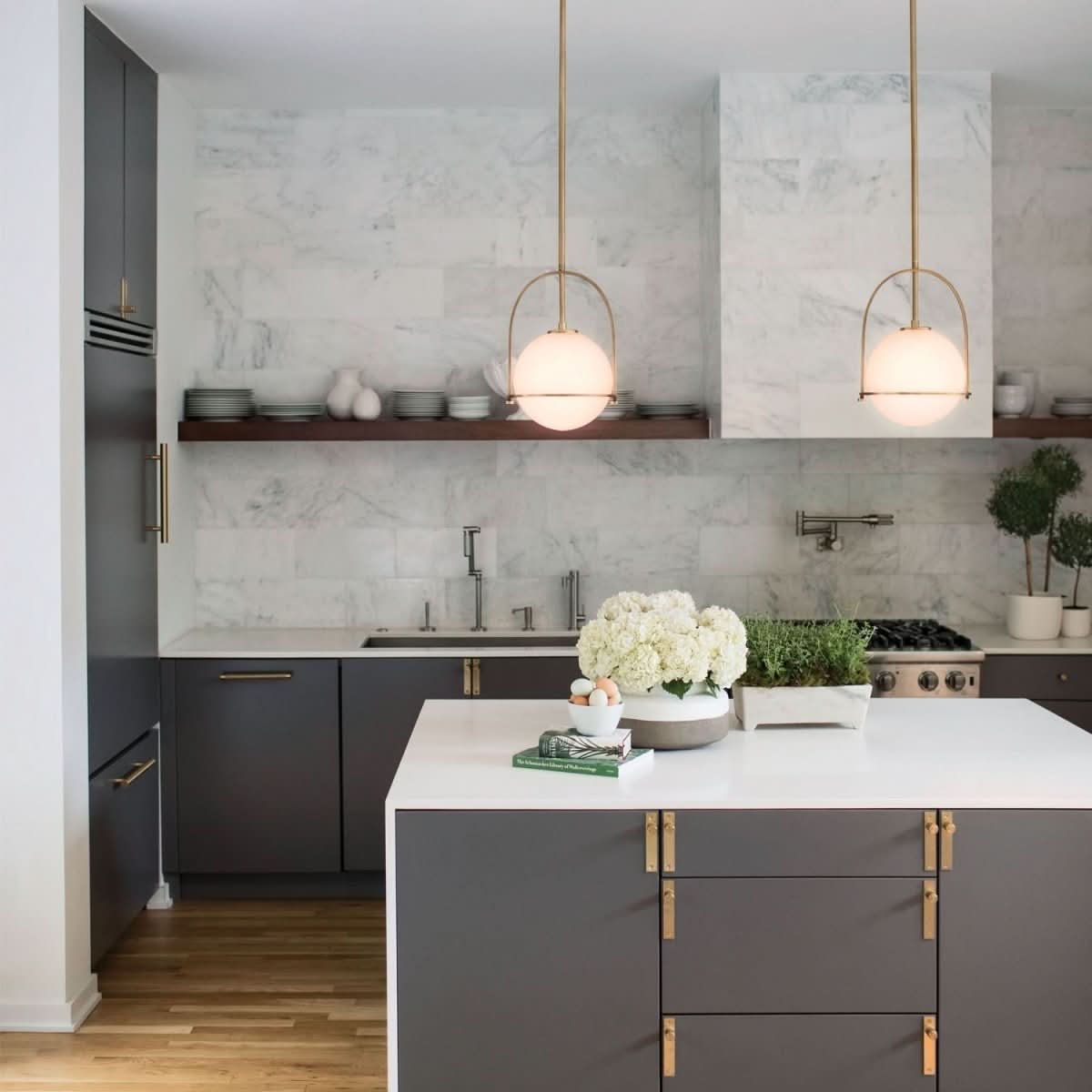 Opal Glass Adjustable Pendant Light