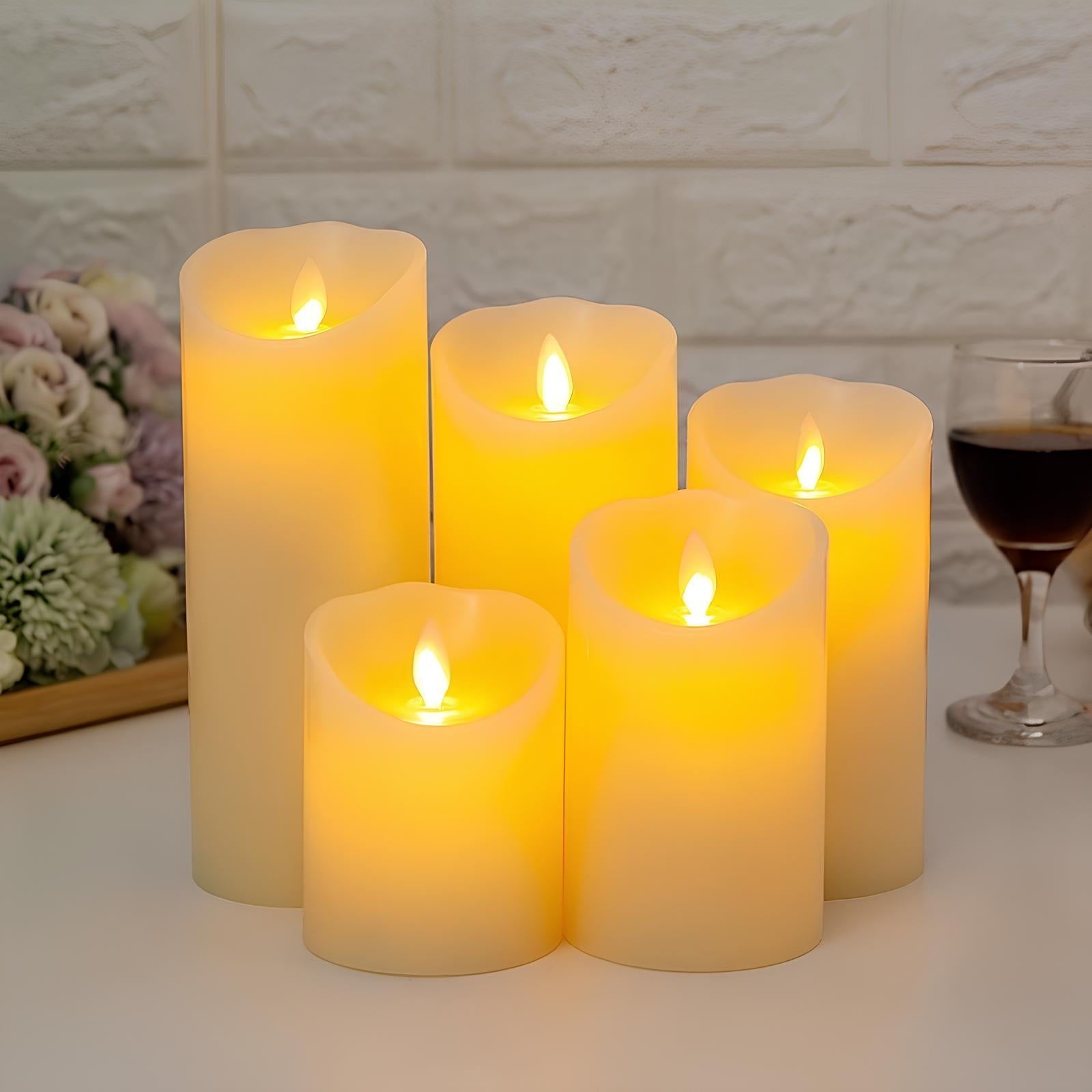 Flameless Block Candle Set