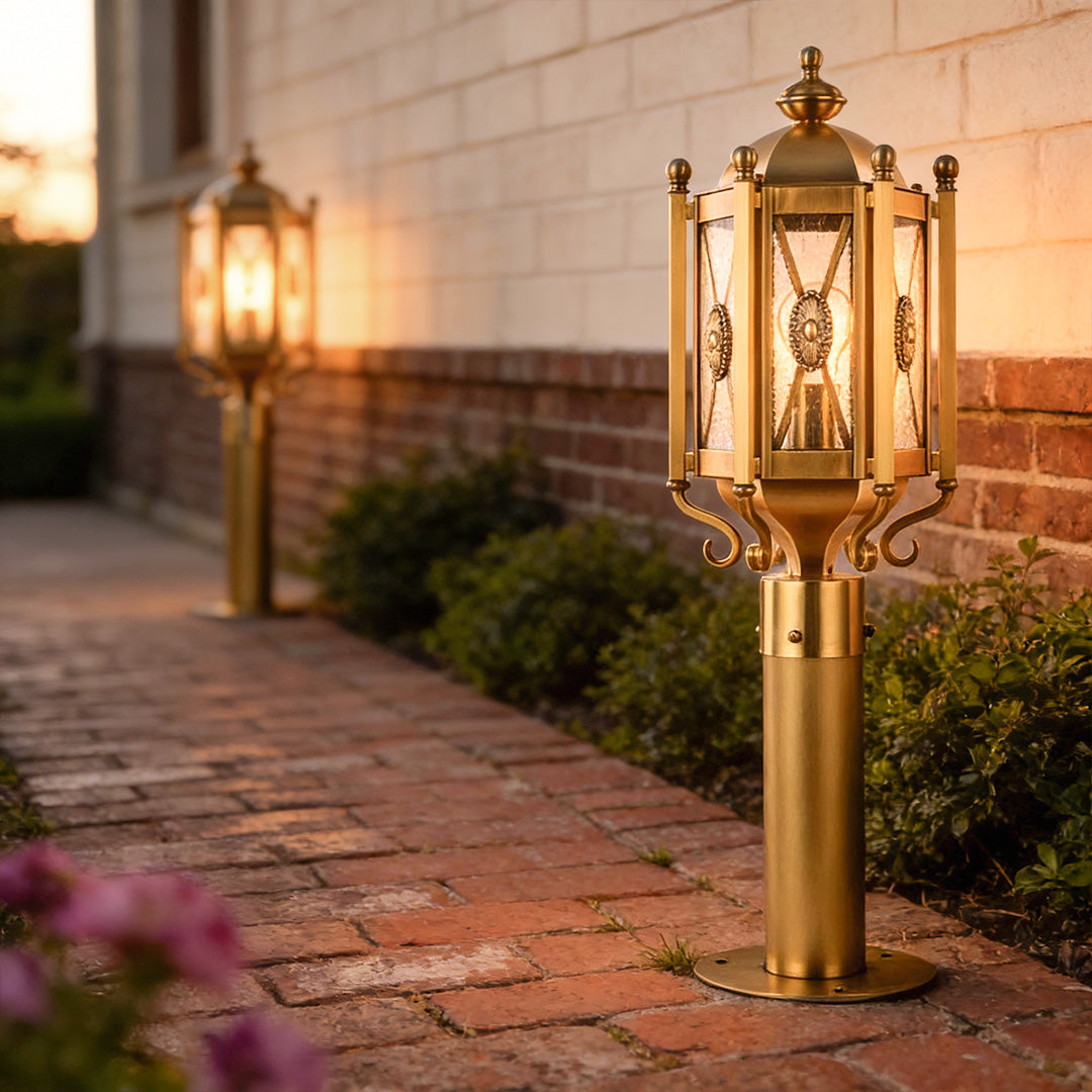 Solid Brass Garden Path Light