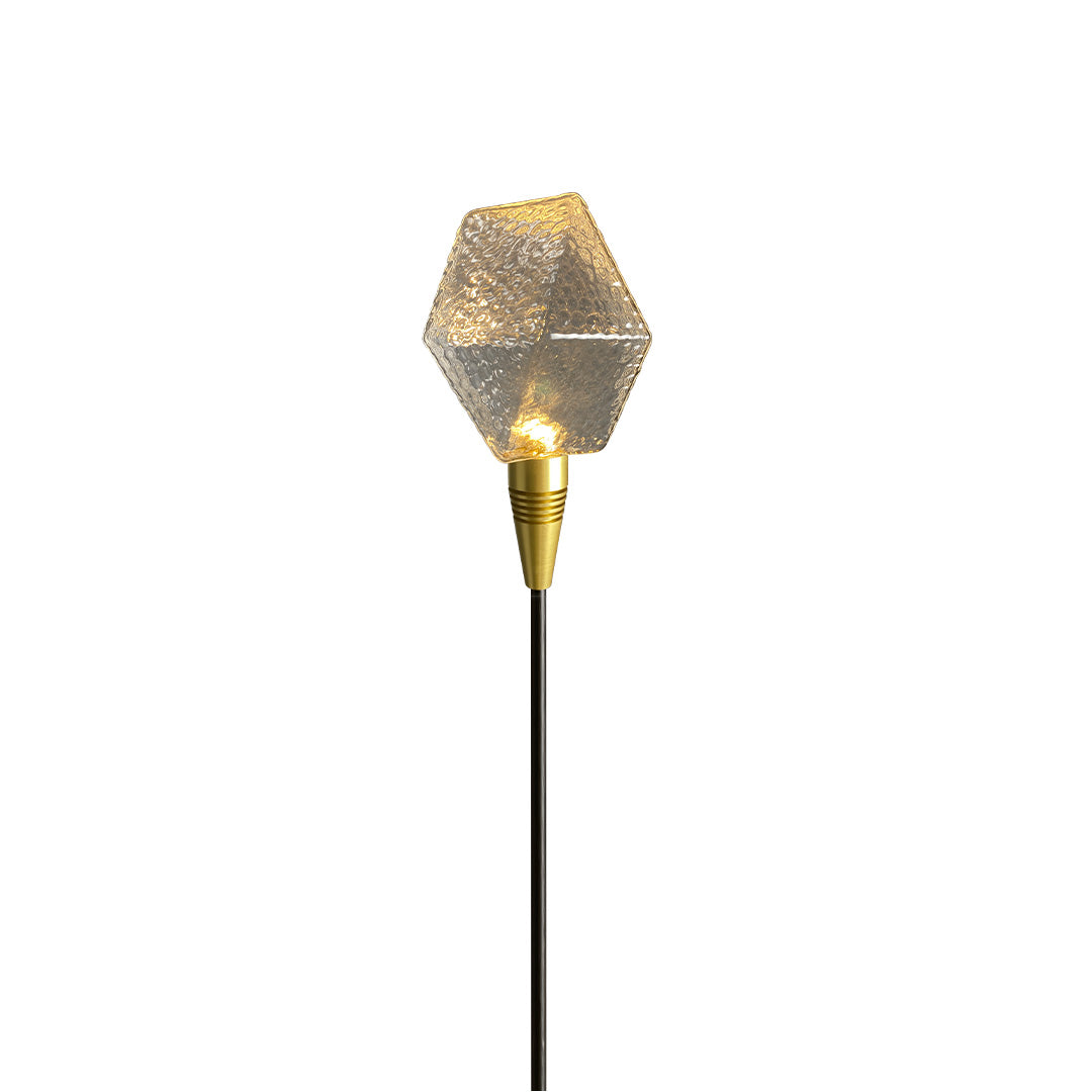 Diamond Facet Glass Garden Path Light