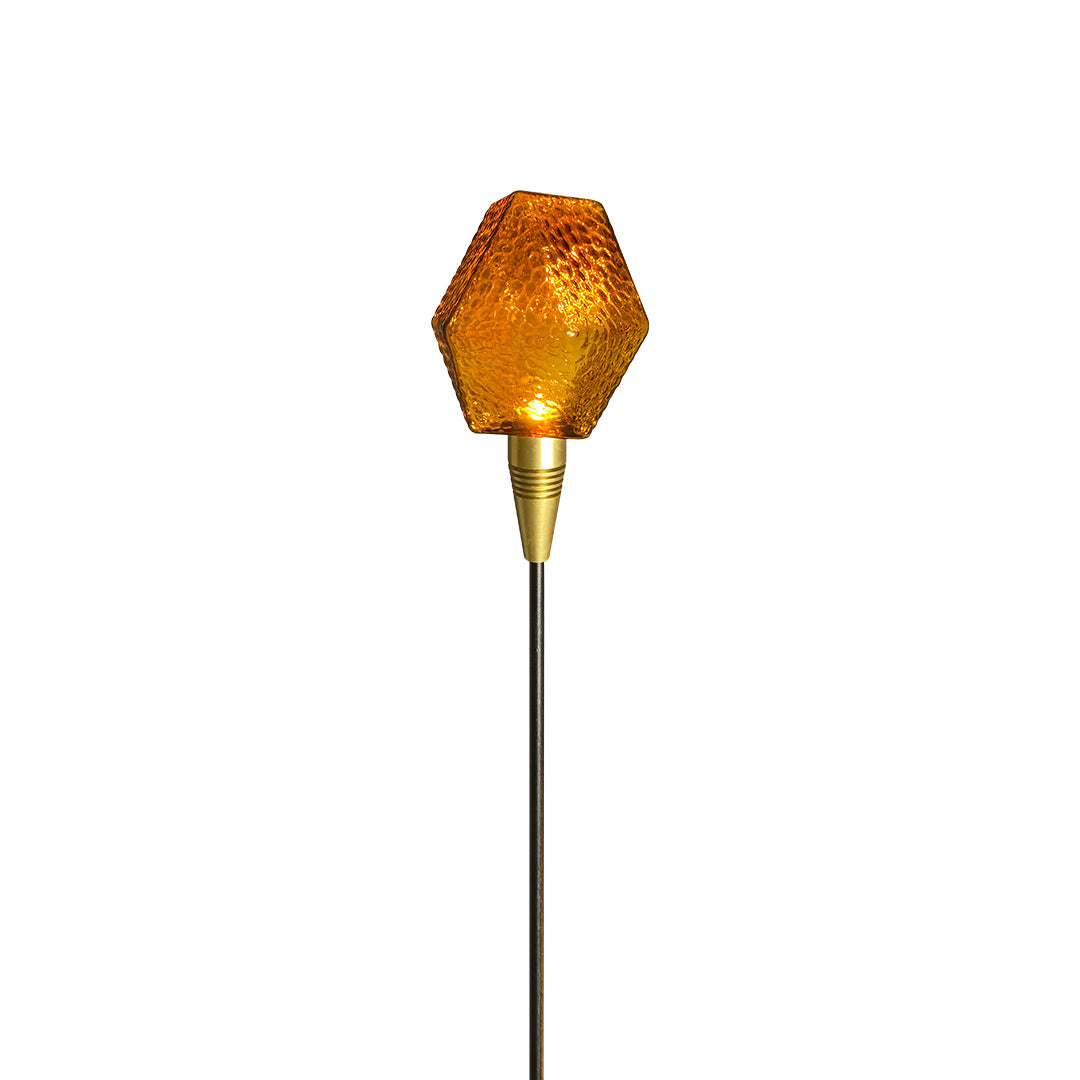 Diamond Facet Glass Garden Path Light