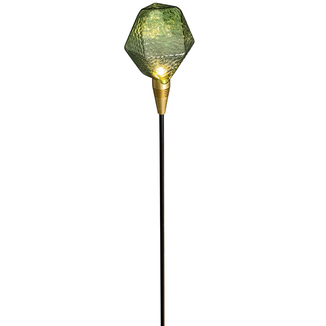 Diamond Facet Glass Garden Path Light