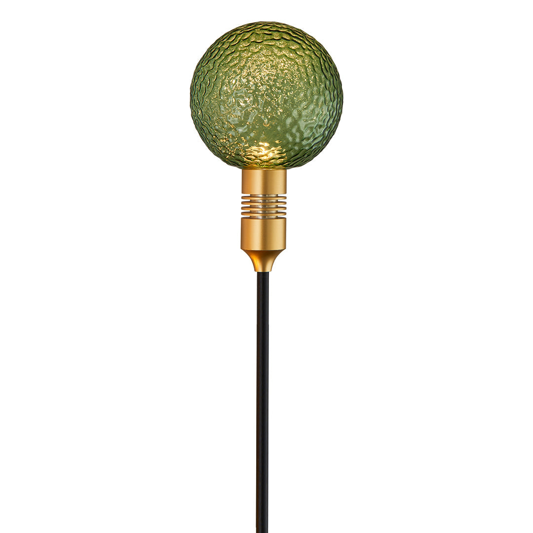 Tinted Glass Sphere Garden Path Light