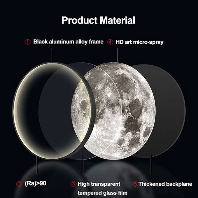 Sculptural Moon Table Lamp