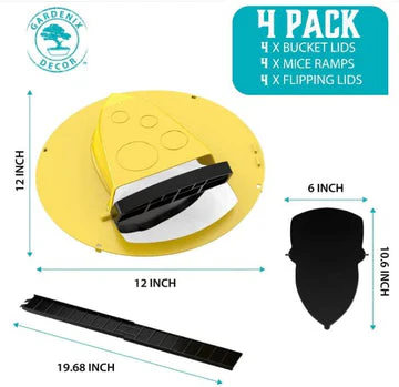 Flip Lid Bucket Mouse Trap