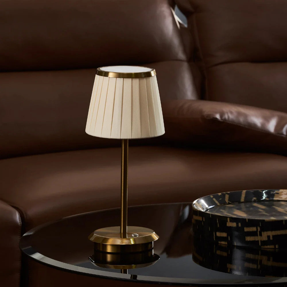 Classic Pleated Accent Table Lamp