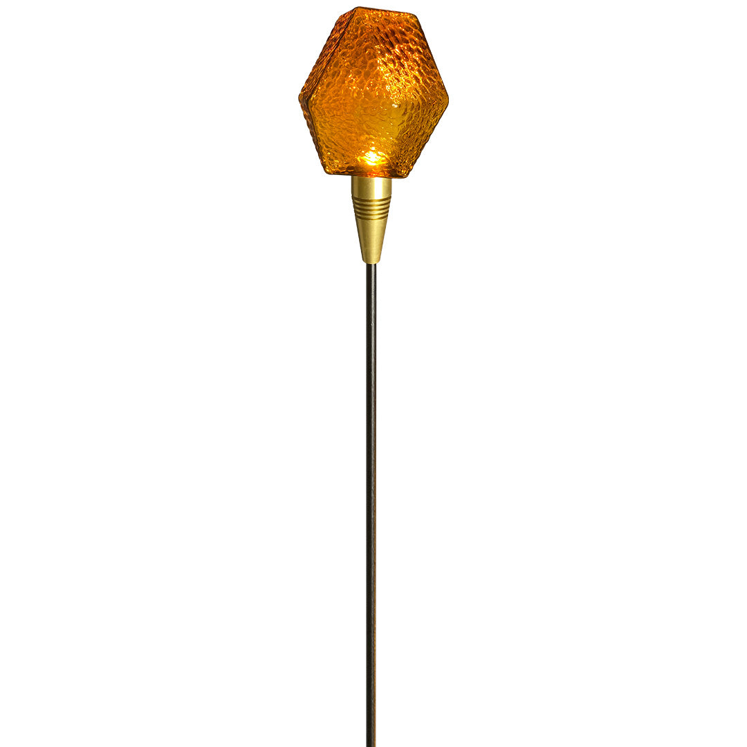 Diamond Facet Glass Garden Path Light