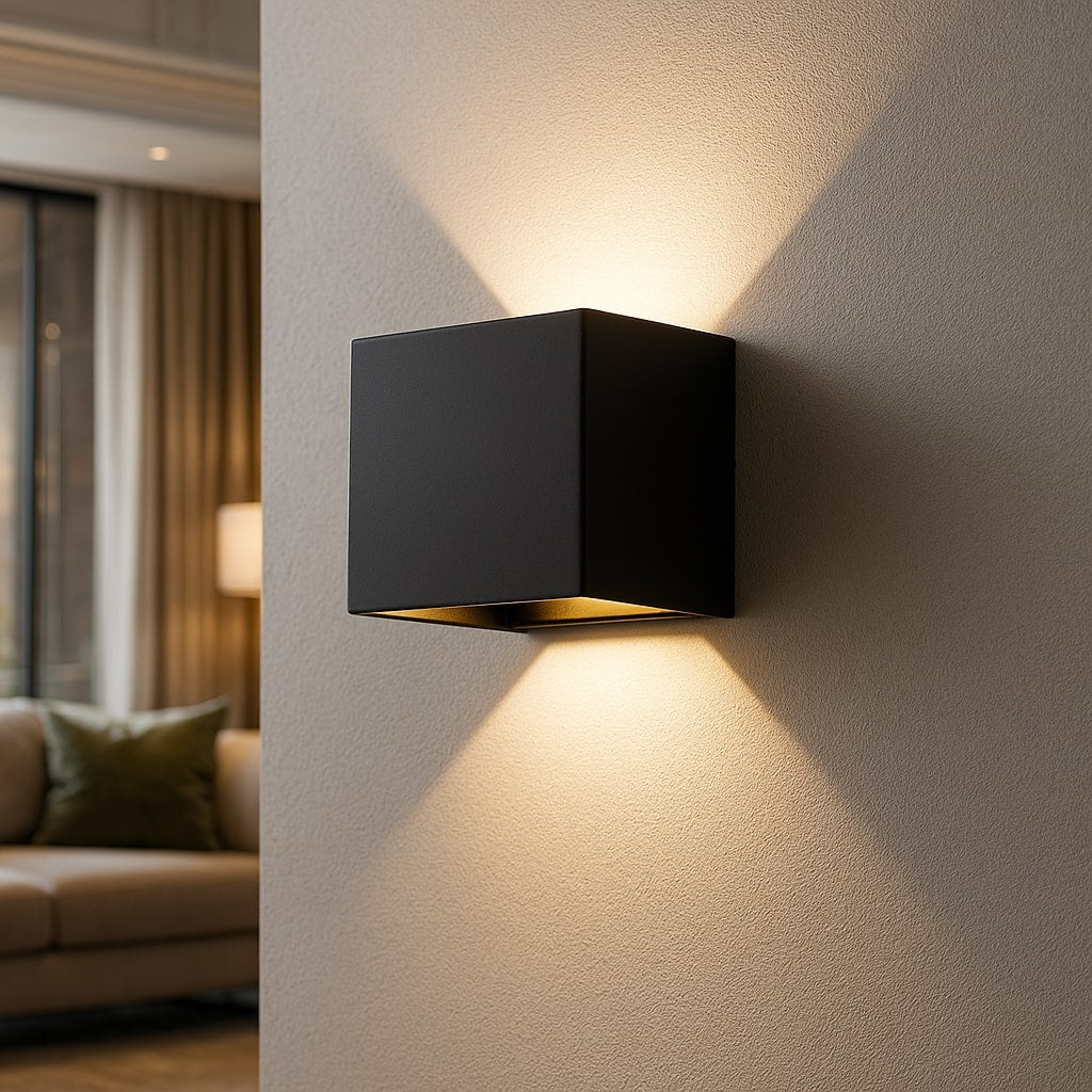 Cubic Cordless Motion Sensor Wall Light