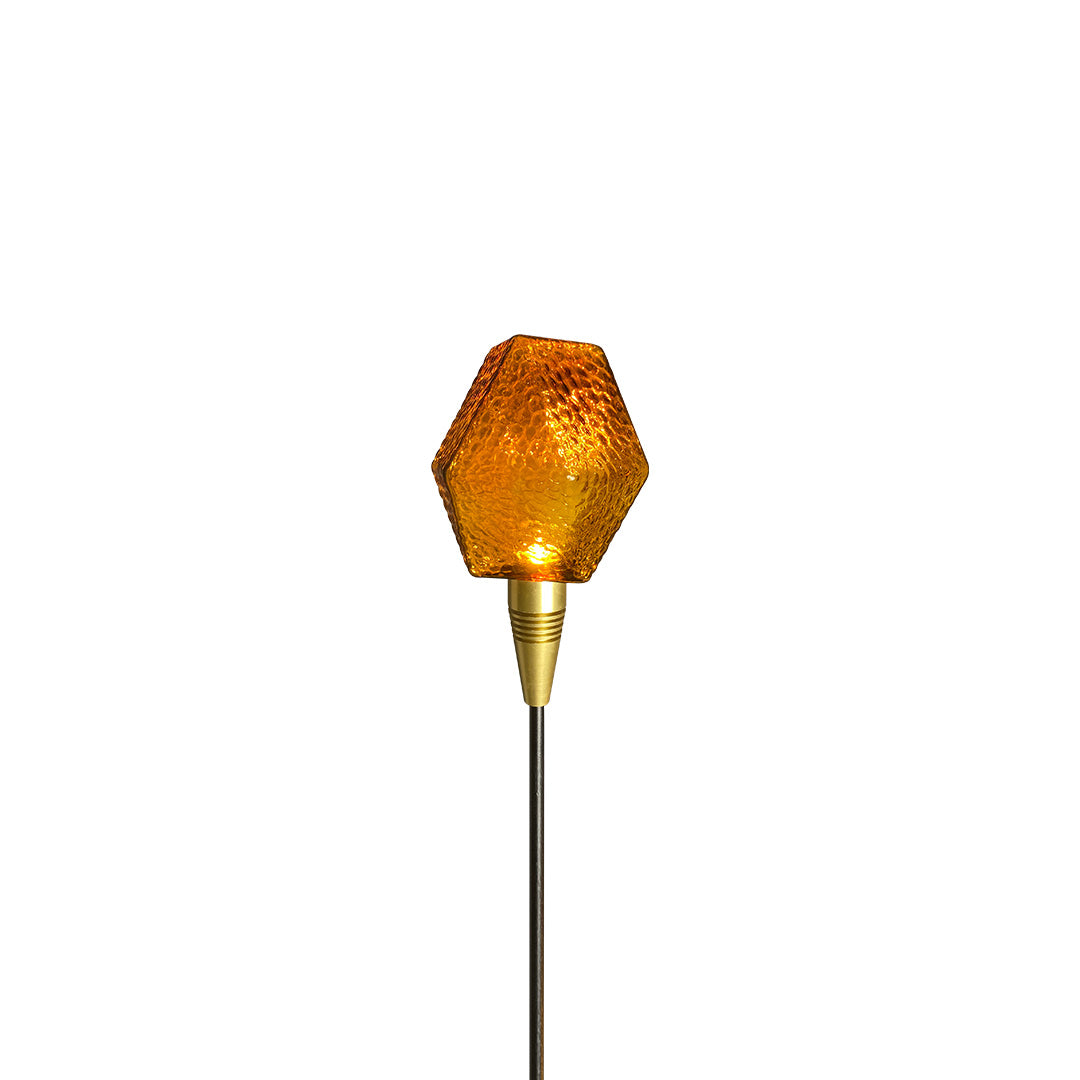 Diamond Facet Glass Garden Path Light