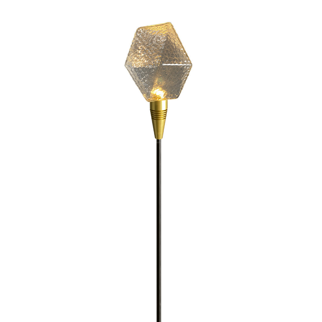 Diamond Facet Glass Garden Path Light