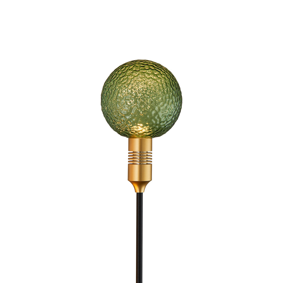 Tinted Glass Sphere Garden Path Light