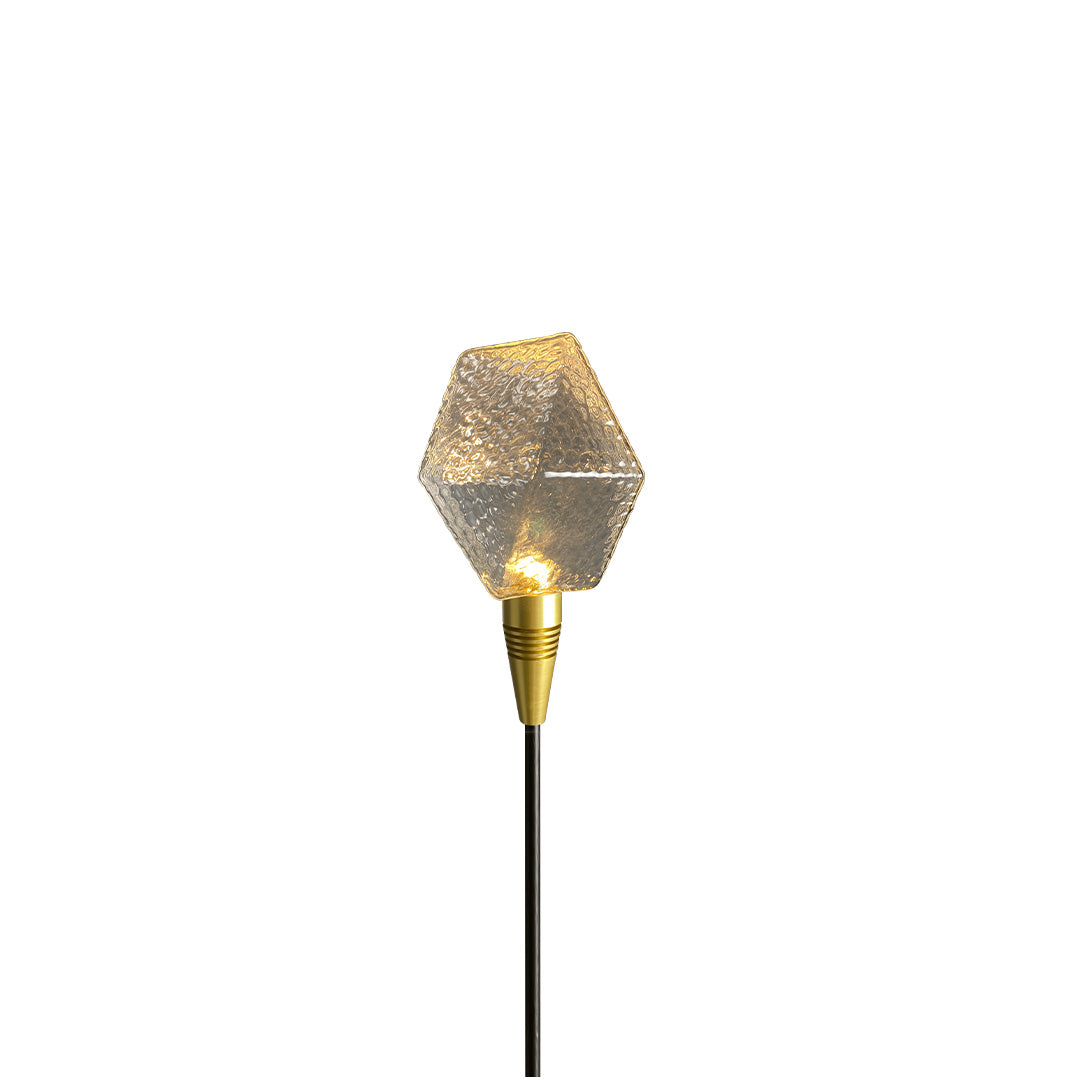 Diamond Facet Glass Garden Path Light