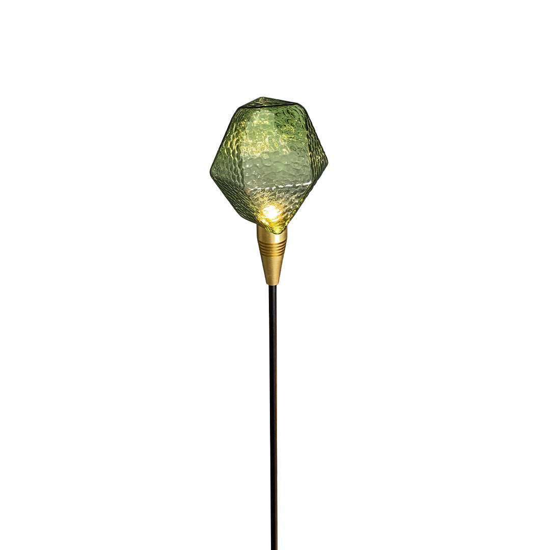 Diamond Facet Glass Garden Path Light